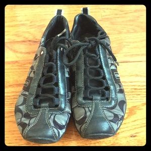 Black Coach sneakers